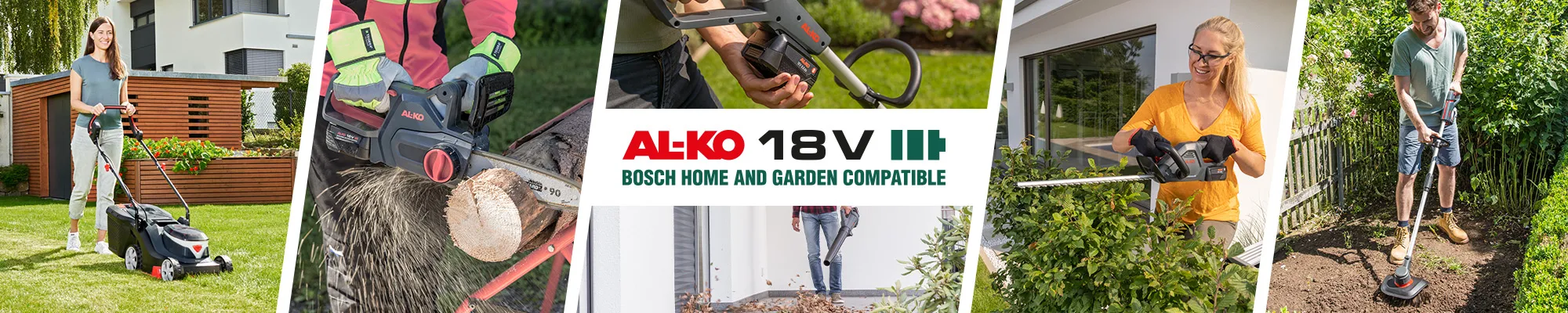 AL-KO 18 V Bosch Home & Garden kompatibilna akumulatorska obitelj | AL-KO vrtni uređaji