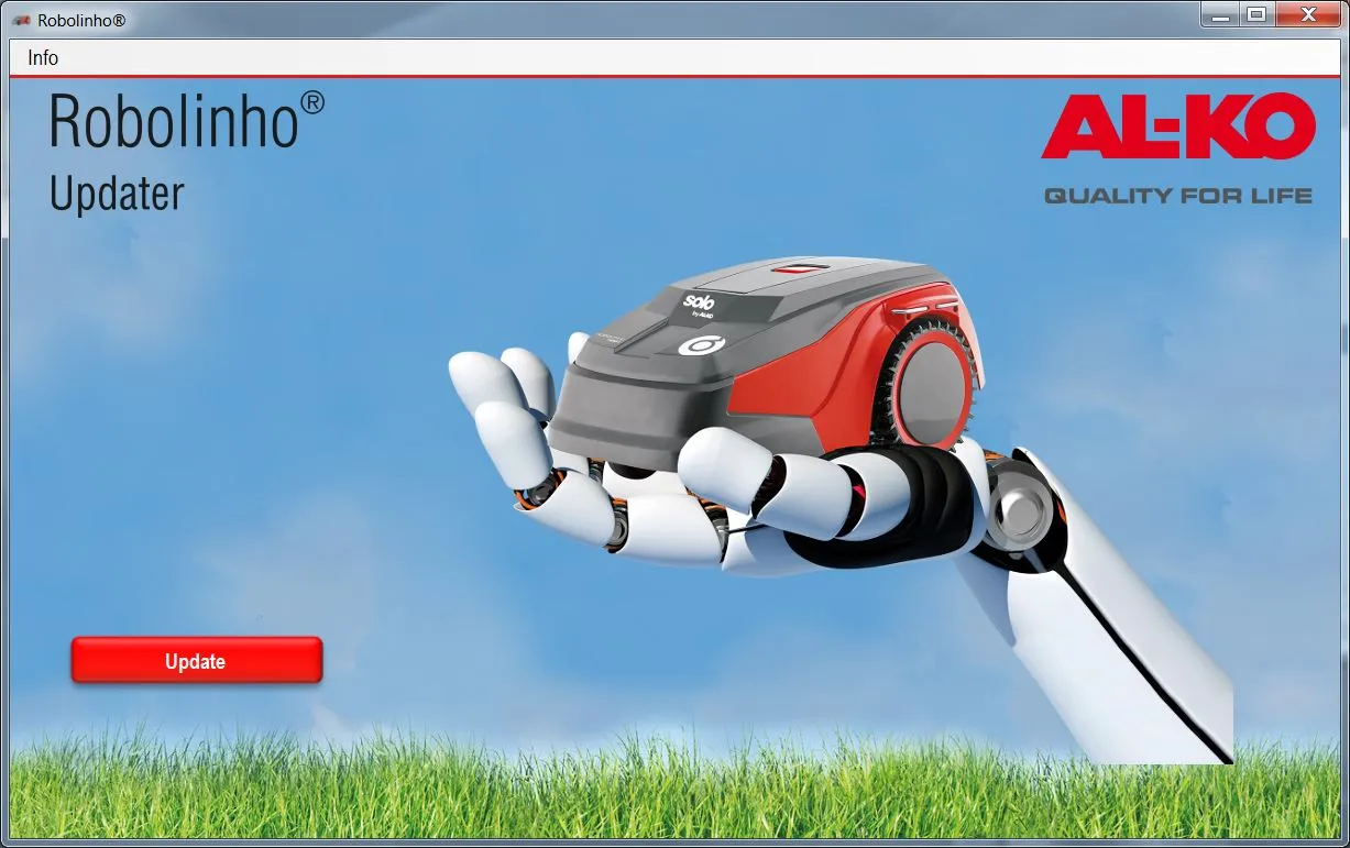 Robotska kosilica|Automatsko ažuriranje AL-KO Robolinho® - Korak 11: Otvorite automatsko Robolinho® ažuriranje i kliknite na 